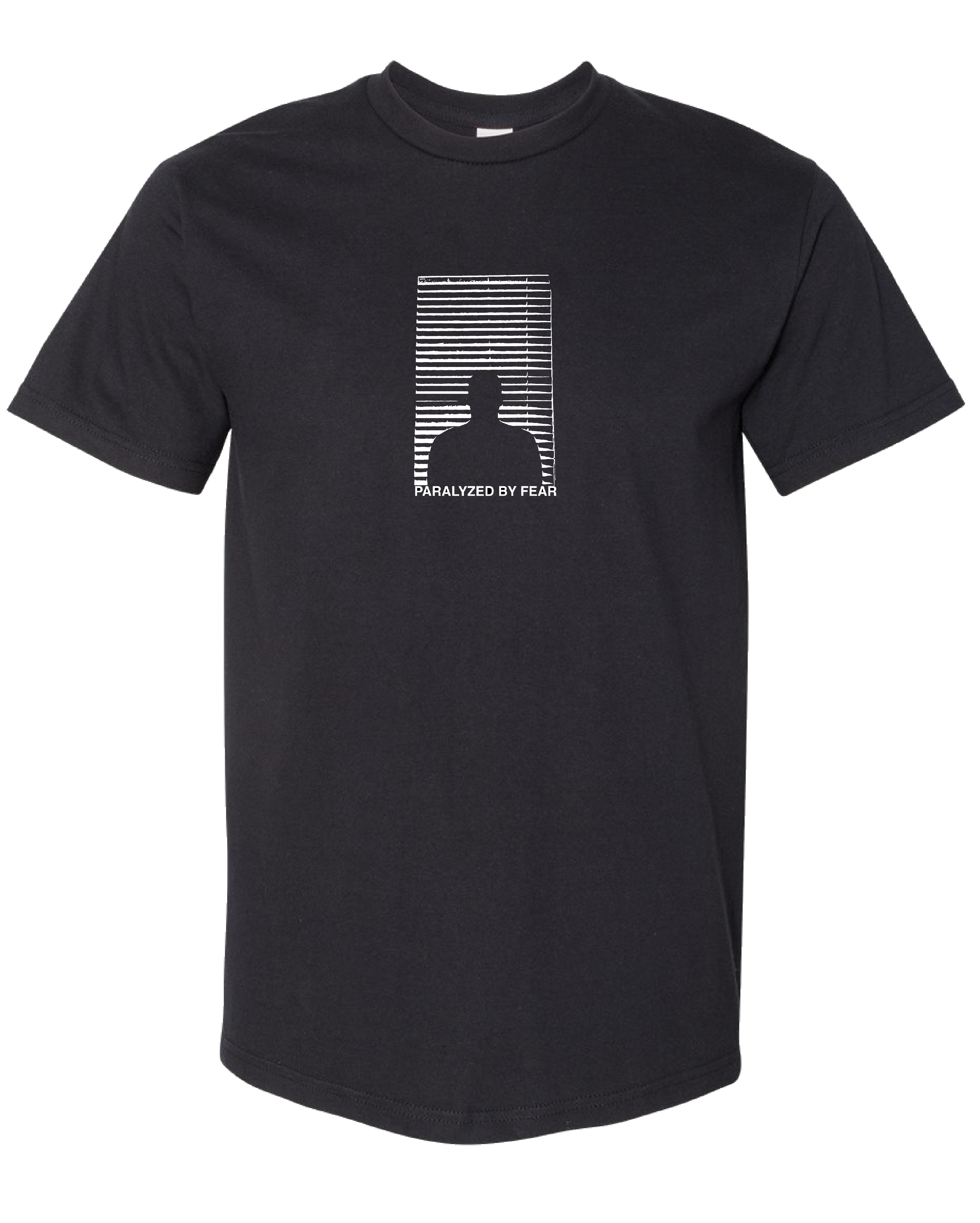 Paralyzed by Fear Tee Black