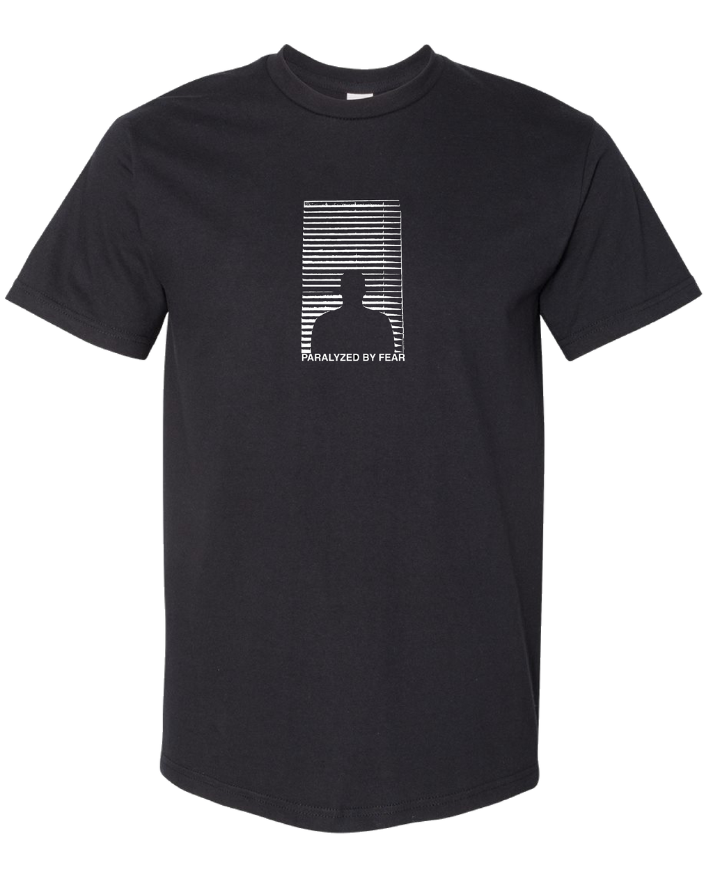 Paralyzed by Fear Tee Black