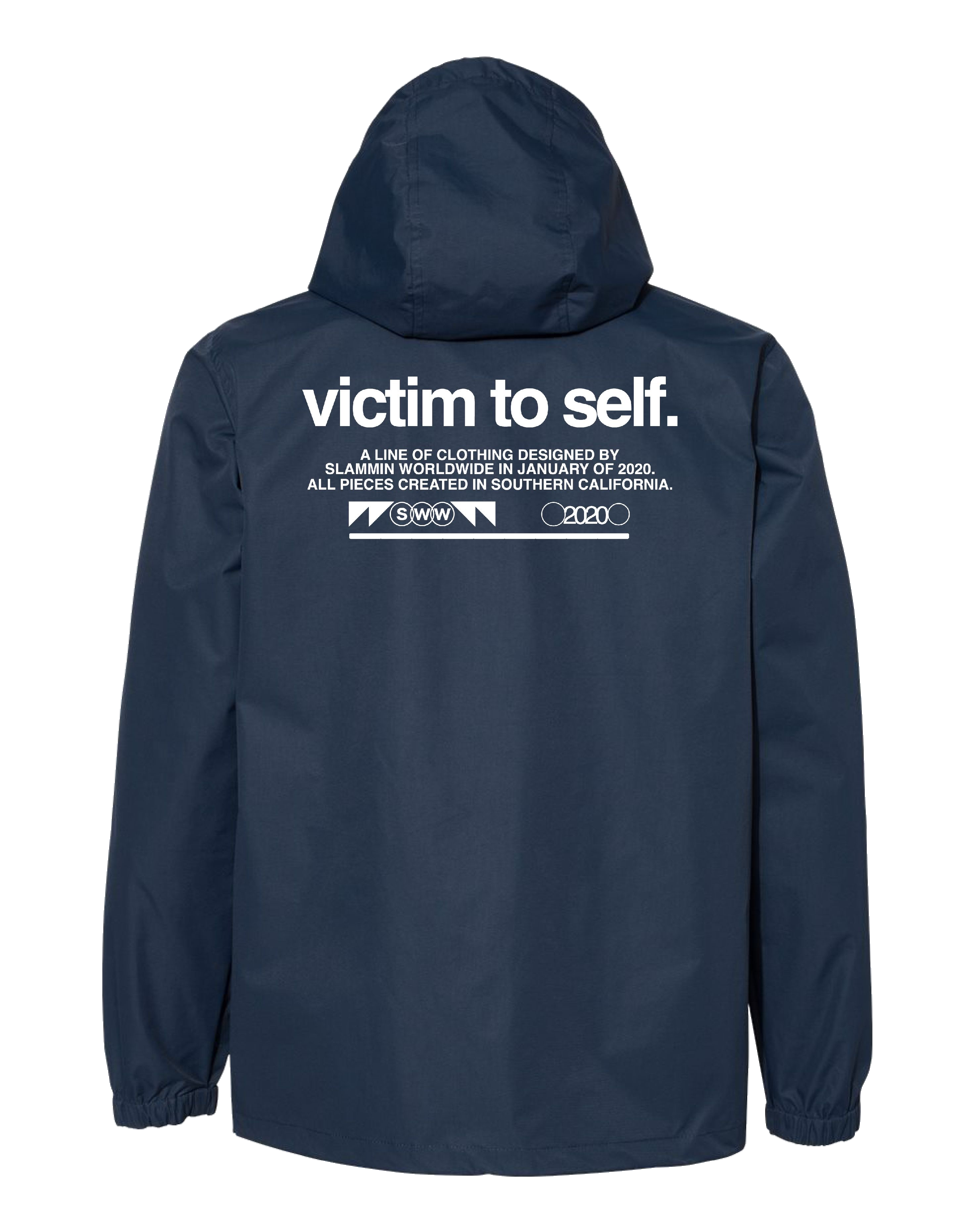 Victim to Self Anorak Blue