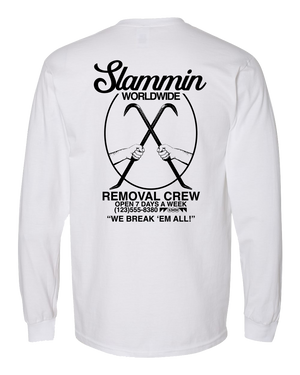Removal Crew Long Sleeve White